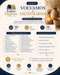 12. Volvamos a encontrarnos - Incluye 28 libros, 6 audios y un reto de 14 citas en casa sobre comunicación.