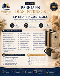 07. Pareja en días intensos - Reúne 28 libros, 6 audios y un reto de siete conversaciones sin pantalla