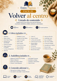 01. Volver al Centro — 32 libros de bienestar emocional, minfulness, hábitos, descanso y autocuidado.