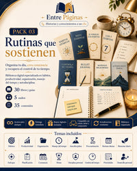 03. Rutinas que sostienen - Contiene 30 libros, 5 audios y un planificador imprimible de 30 días.