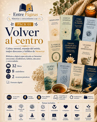 01. Volver al Centro — 32 libros de bienestar emocional, minfulness, hábitos, descanso y autocuidado.