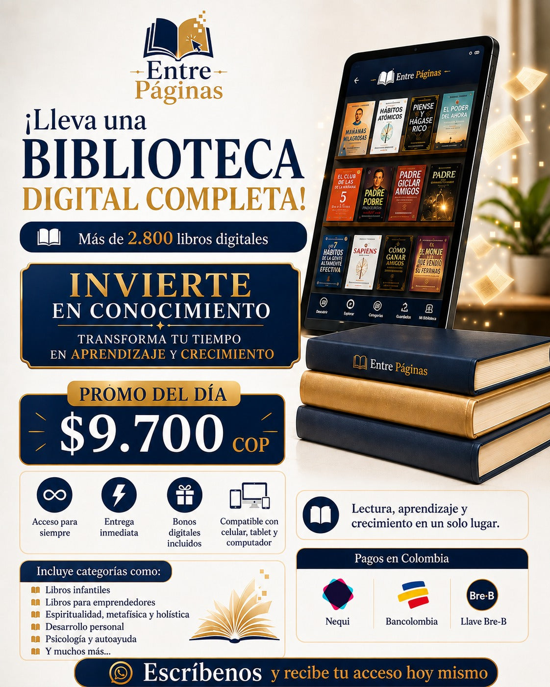 📚 ¡ENTRE PÁGINAS LAS BIBLIOTECA DIGITAL COMPLETA!